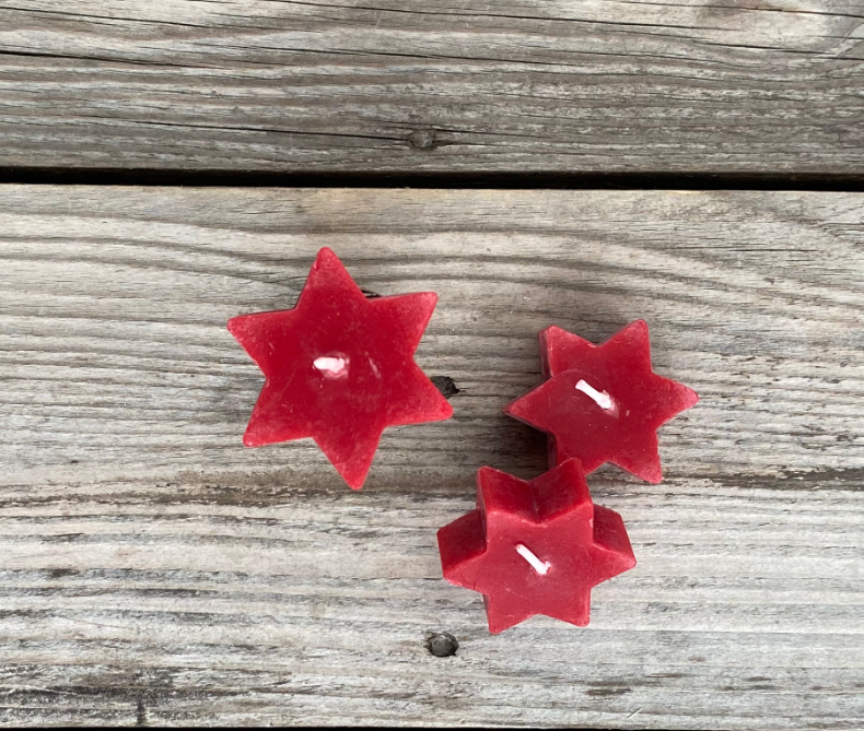 Sternkerze 15/50 mm rot